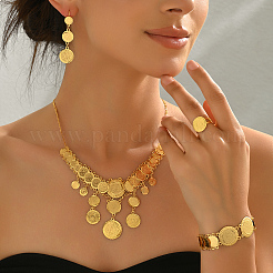 Винтажный латунный многослойный набор украшений в виде кисточки для монет для женщин ZE1443