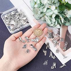 48 шт. 12 подвески-шпильки из сплава в тибетском стиле&nbsp;FIND-SC0002-30