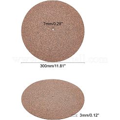 Плоский круглый пробковый коврик для пластинки&nbsp;DIY-WH0258-43