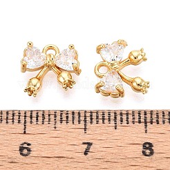 Латунные микро проложить кубического циркония подвески KK-N263-93B-G