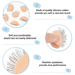 Силиконовые сменные веки для век головы манекена MRMJ-WH0070-98B