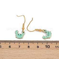 Серьги-подвески из нержавеющей стали 304 серии Ocean&nbsp;LS-EJEW-K017-01F-G