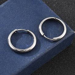 201 серьги-кольца из нержавеющей стали&nbsp;LS-EJEW-P304-15A-P