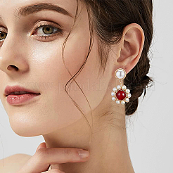 12 шт. латунная купольная/полукруглая фурнитура для сережек-гвоздиков KK-BC0008-82