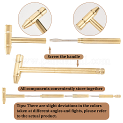Набор из 1 железного молотка и 1 мини-молотков из нержавеющей стали&nbsp;AJEW-OC0005-37