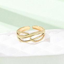 Кольца-манжеты из нержавеющей стали 304 для женщин&nbsp;RJEW-K309-19G