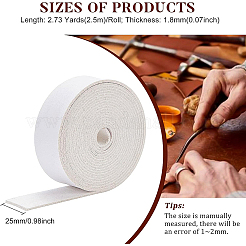 Плоские односторонние искусственные кожаные шнуры LC-WH0002-01G