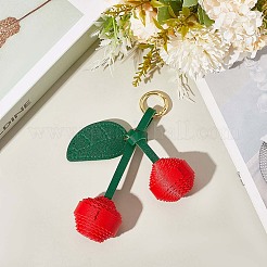 1 шт. искусственная кожа с брелоком из сплава&nbsp;KEYC-SP0001-41C