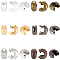 900 шт. 6-х цветные железные крышки для бусин&nbsp;IFIN-PA0001-07C