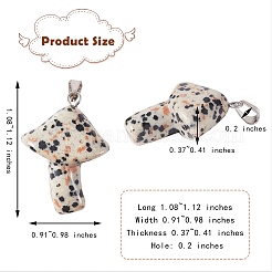 Подвески из натуральных и синтетических драгоценных камней в стиле 3 шт. G-SZ0001-51