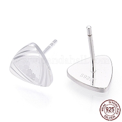 925 стерлингового серебра серьги стержня&nbsp;STER-T004-52S