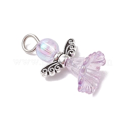 6шт прозрачные акриловые подвески PALLOY-JF03287