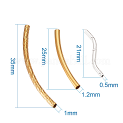 Бисера латунной трубки KK-KS0001-01