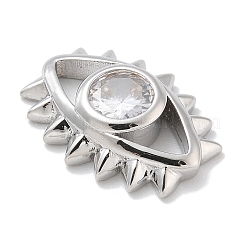 Покрытие стойки латунь микро паве прозрачные кабошоны из кубического циркония KK-L224-022P