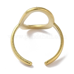 Открытое манжетное кольцо из нержавеющей стали 304 RJEW-H215-06G