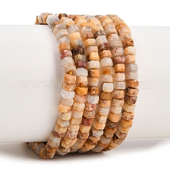 Природные сумасшедший агат бисер нитей&nbsp;G-G345-C04-2x4mm