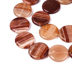 Окрашенные натуральный красный агат бисер пряди&nbsp;G-T144-56A-01