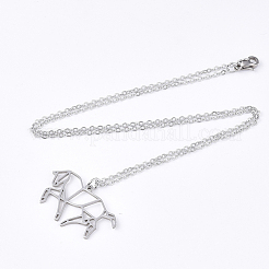 Не тускнеющие подвески из нержавеющей стали 201 NJEW-T009-JN038-1-45