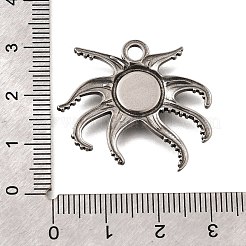 Оправы для подвесок из нержавеющей стали 304 в виде кабошонов STAS-H477-03C-P