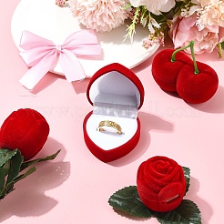 1 шт. подарочные коробки для колец в форме вишни ко Дню святого Валентина VBOX-YW0001-01