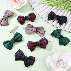 8шт 4 цвета бантом из органзы ручной работы&nbsp;DIY-FG0004-32