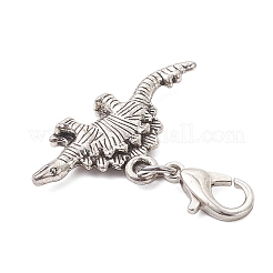 Подвесные украшения в виде динозавров из сплава в тибетском стиле HJEW-JM04181