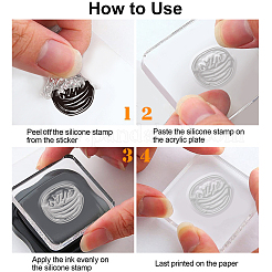 Прозрачные штампы из ПВХ с летней тематикой DIY-WH0631-0675