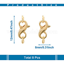 Латунные застежки-клешни с двойным открытием FIND-TA0001-46G