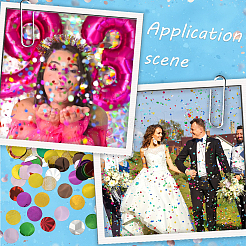 100 г бумажного конфетти для разбрасывания по столу&nbsp;AJEW-SP0002-85