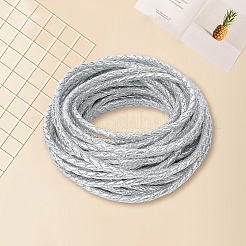 10 м круглый шнур из искусственной кожи с плетением&nbsp;WL-GF0001-32A-01