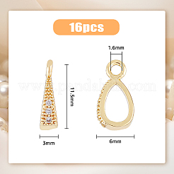 Подвески из латуни с прозрачным фианитом KK-HY0002-79