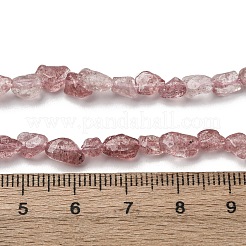 Природного кварца клубники нитей бисера G-I389-A28