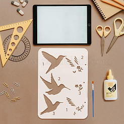 США 1 шт ПЭТ выдалбливают трафареты для рисования DIY-FG0005-14E