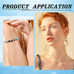 360шт 18 цвета круглые стеклянные бусины для рисования GLAD-SC0001-01