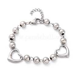 201 браслет из звеньев цепи из нержавеющей стали&nbsp;BJEW-B078-172P