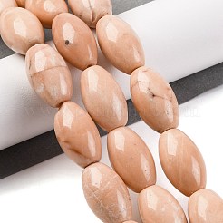 Натурального белого нефрита окрашенных нитей бисера G-H040-C01-01