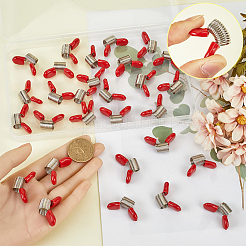 30 шт. пружинные зажимы из нержавеющей стали для изготовления бисерных украшений FIND-SC0009-63