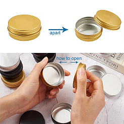 Круглые алюминиевые жестяные банки&nbsp;CON-BT0001-01