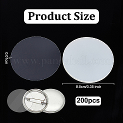 Прозрачная защитная пленка для значков из ПВХ для защиты изделий&nbsp;FIND-WH0366-121C