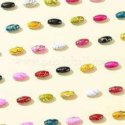 Лакированные бусины из акрила &nbsp;DACR-YW0001-01