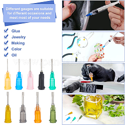 72 шт. 9-х цветные стальные иглы-диспенсеры с тупым кончиком FIND-BC0005-80