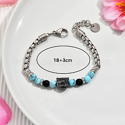 Синтетические бирюзовые браслеты из бисера&nbsp;VS2208