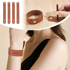 24шт 25мм регулируемый кожаный шнур браслеты&nbsp;DIY-OC0014-26