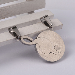 Музыкальная нота скрипичный ключ 304 нержавеющая сталь стразы разделенные подвески STAS-I060-04C