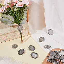 20 шт. винтажная брошь из сплава с кабошоном FIND-ME0002-16