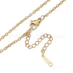 Ожерелье из цепей из нержавеющей стали 304 для мужчин и женщин NJEW-N050-A04-G20