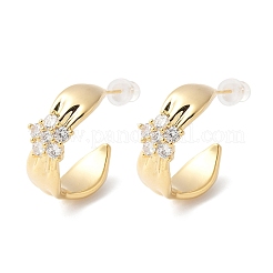 Серьги-гвоздики из циркония EJEW-Z104-01G