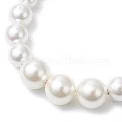 Браслеты из круглых бусин с ракушечным жемчугом для женщин&nbsp;BJEW-TA00631