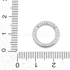 Латунь микро проложить кубический цирконий твистер застежка KK-G522-16P