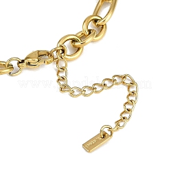 Браслеты из нержавеющей стали 304 для женщин&nbsp;BJEW-Z077-05G